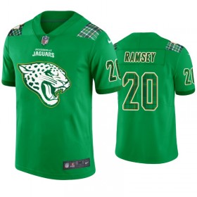 Camiseta Hombre NFL Jacksonville Jaguars Jalen Ramsey 20 Kelly Verde St. Patricks Day